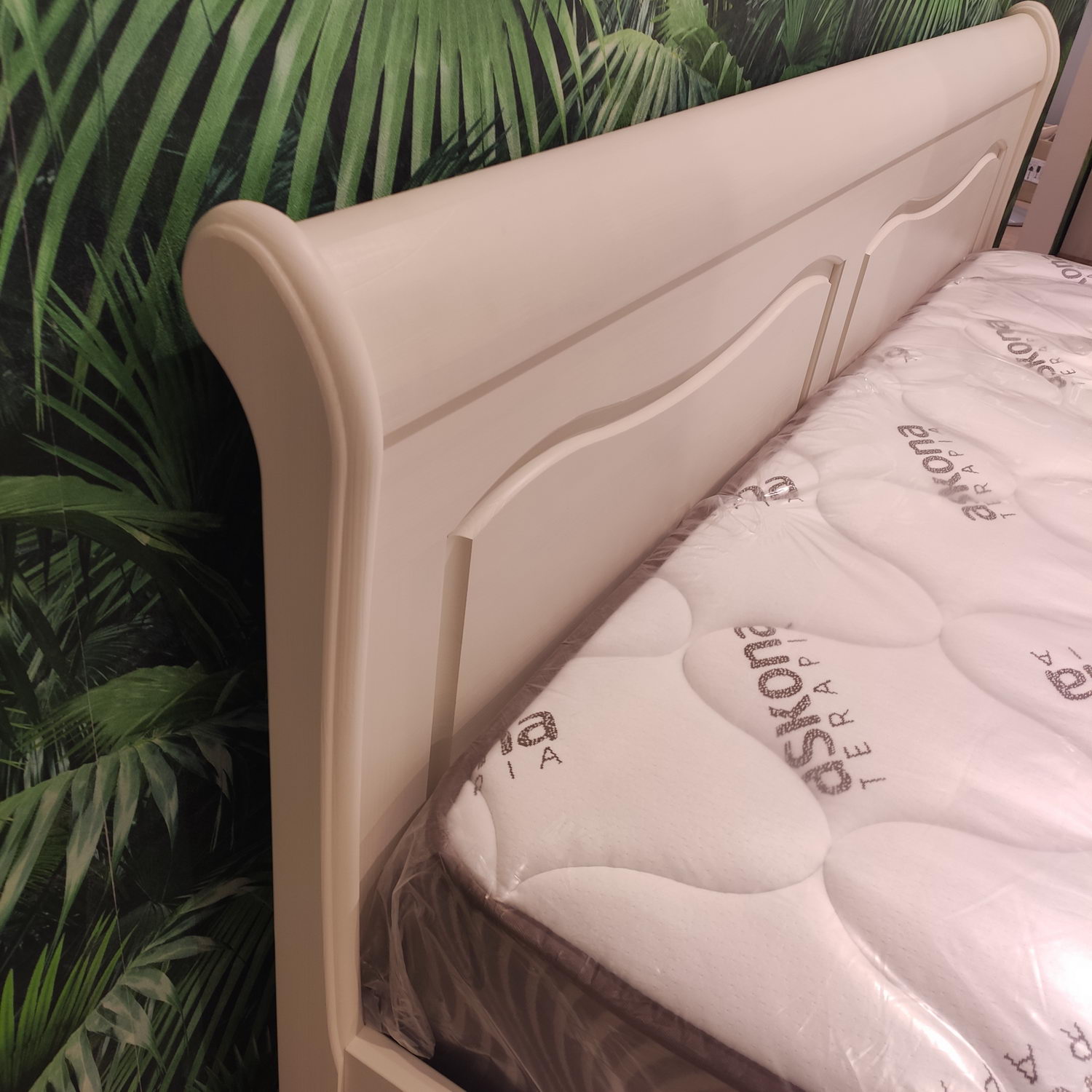 Кровать ЛеБо 1600х2000 без изножья бежевый воск