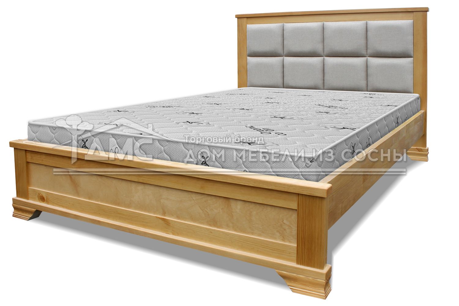 Кровать Классика с мягкой вставкой 1600х2000