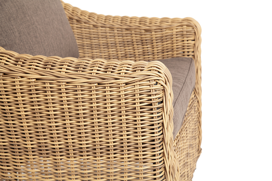 "Копаннини" кресло из искусственного ротанга, цвет соломенный