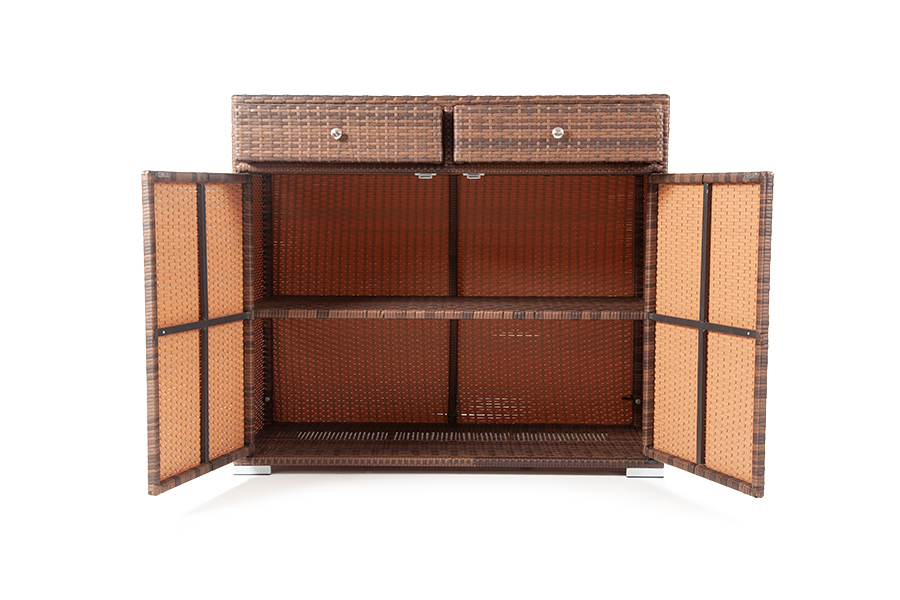 "Мальта" тумба плетеная из искусственного ротанга, цвет коричневый