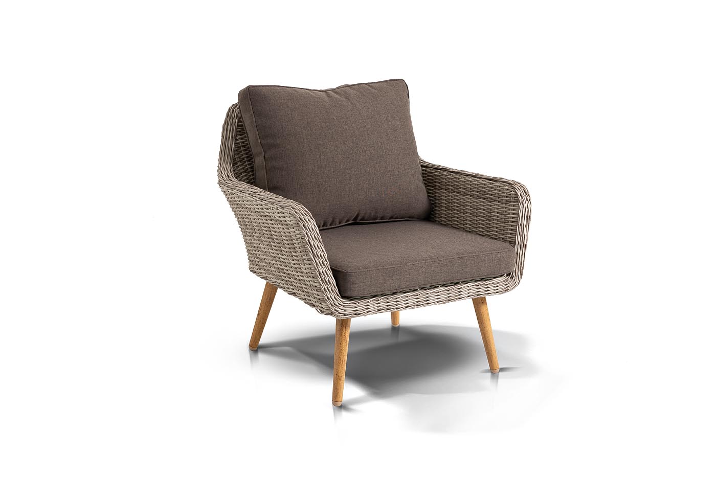 "Провенз" кресло из искусственного ротанга, цвет бежевый