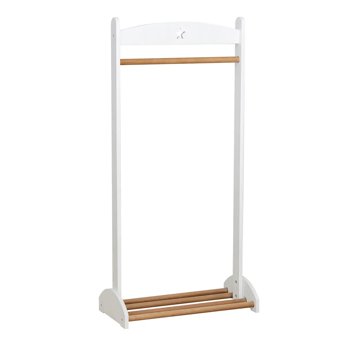 Вешалка белая деревянная ДМ010 (выставочный образец)