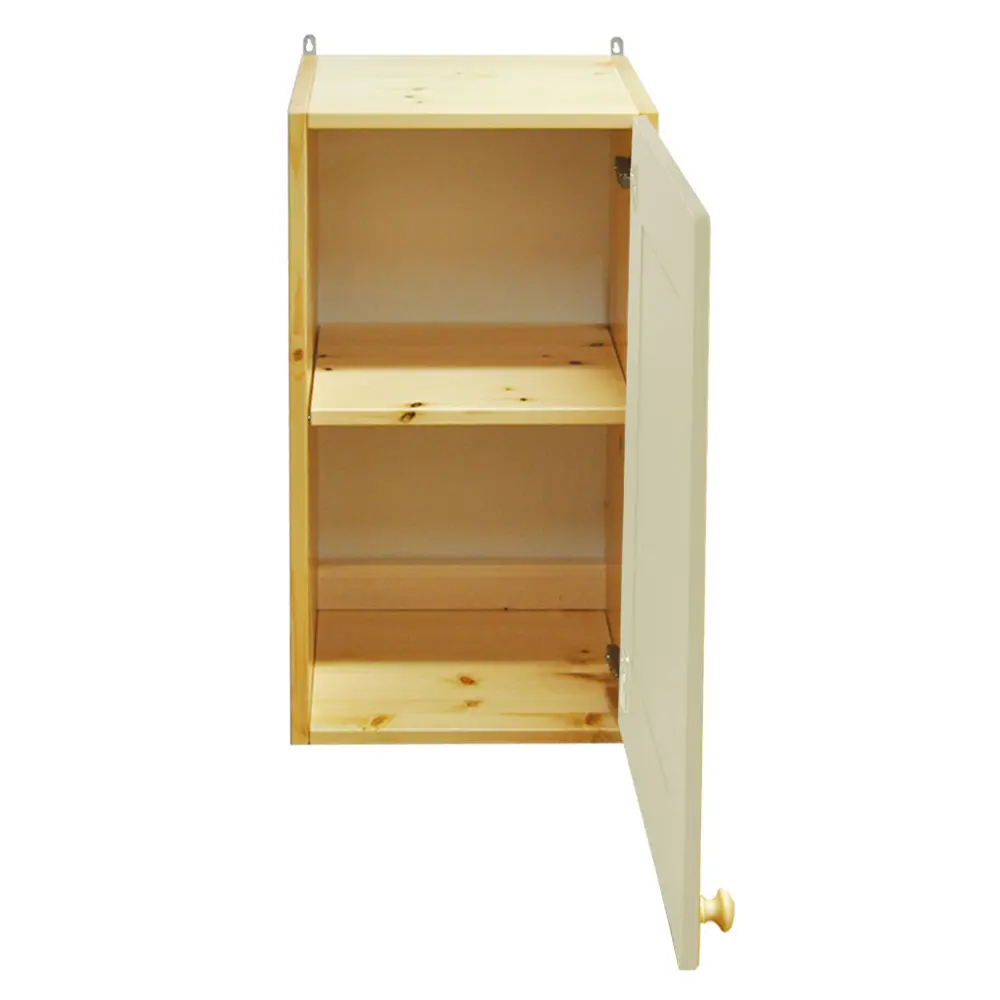 Шкаф настенный из массива Весури арт. 240 слоновая кость